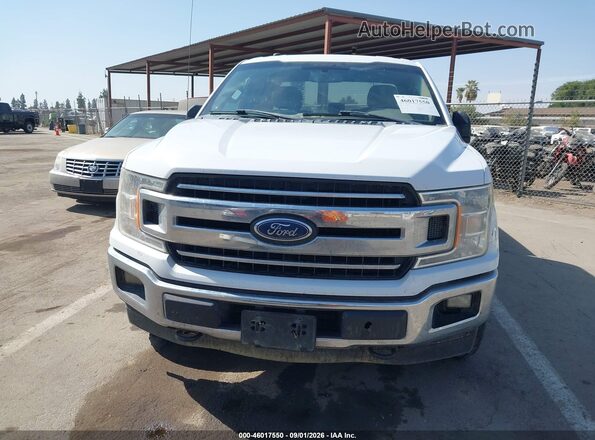 1FTEX1EP6JKE60122 2018 FORD F150 White Instrument cluster view