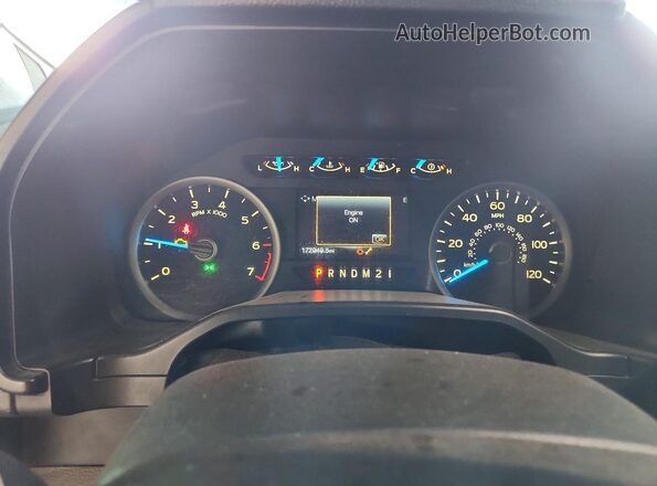 1FTEX1EP8GFA29010 2016 FORD F150 Blue ხელსაწყოთა პანელის ხედი