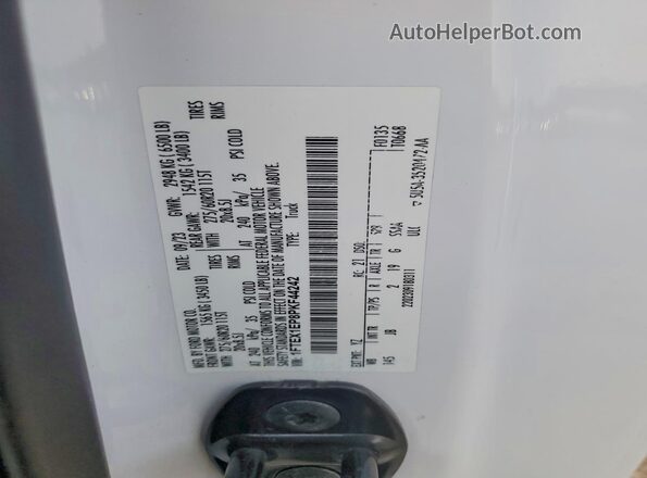 1FTEX1EP8PKF44242 2023 FORD F150 White Widok komory silnika