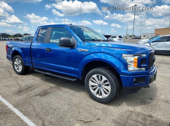 1FTEX1EPXJFA92293 2018 FORD F150 Blue Передня права чверть