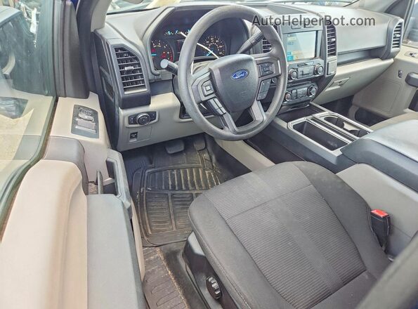 1FTEX1EPXJFA92293 2018 FORD F150 Blue Вид панелі приладів