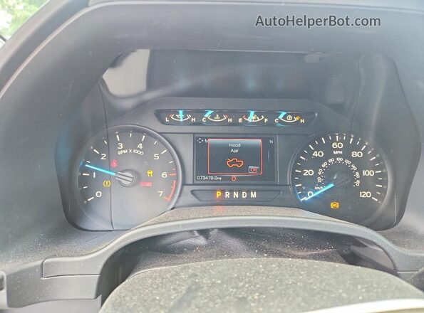 1FTEX1EPXJFA92293 2018 FORD F150 Blue Вид щитка приладів
