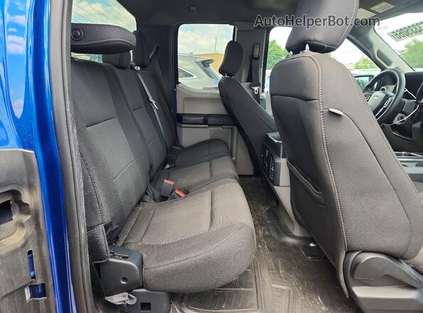 1FTEX1EPXJFA92293 2018 FORD F150 Blue Вид задніх сидінь