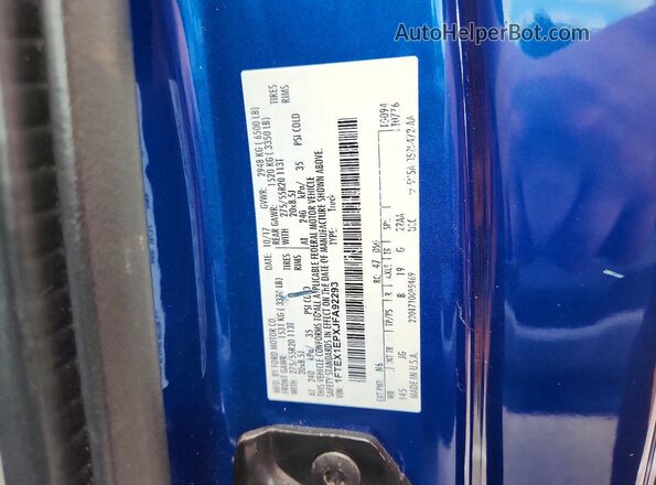 1FTEX1EPXJFA92293 2018 FORD F150 Blue Вид підкапотного простору