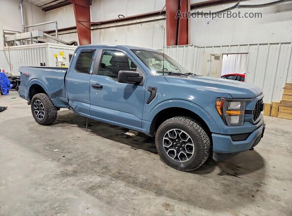 1FTEX1EPXPKD79620 2023 FORD F150 Blue წინა მარჯვენა