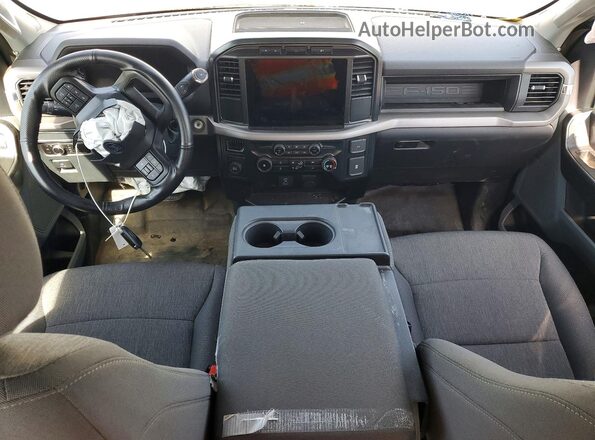1FTEX1KP0RKF10769 2024 FORD F150 White Dashboard view