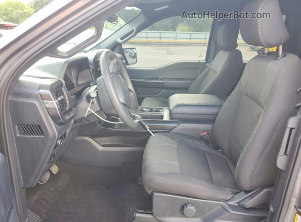 1FTEX2KP1RKE70076 2024 FORD F150 Gray Front interior view