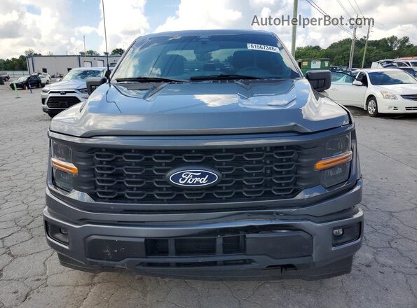 1FTEX2KP1RKE70076 2024 FORD F150 Gray Front view