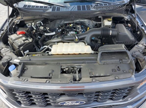 1FTEX2KP1RKE70076 2024 FORD F150 Gray Rear interior view