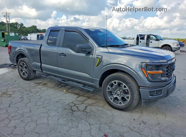 1FTEX2KP1RKE70076 2024 FORD F150 Gray Front right