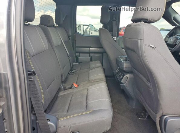 1FTEX2KP1RKE70076 2024 FORD F150 Gray Rear seats view