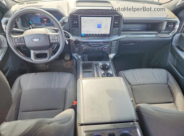 1FTEX2LP8RKF79116 2024 FORD F150 White Առջևի վահանակի տեսք