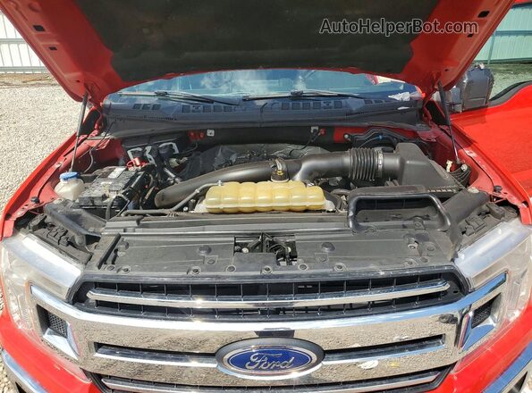 1FTFW1E40LKD99625 2020 FORD F150 Red Engine compartment view