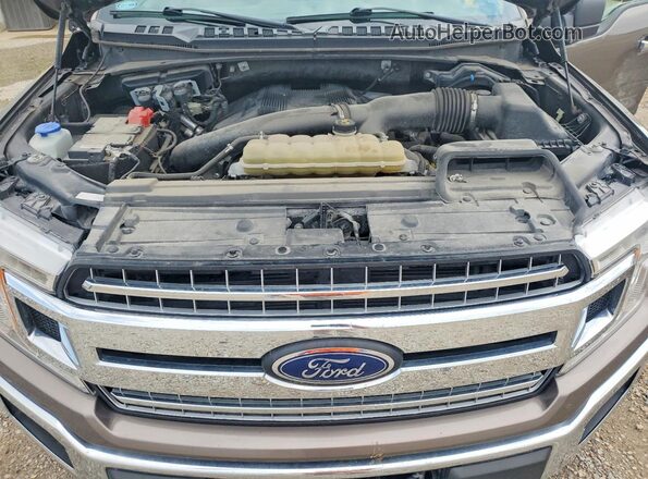 1FTFW1E47LKF05424 2020 FORD F150 Brown Вид задньої частини салону