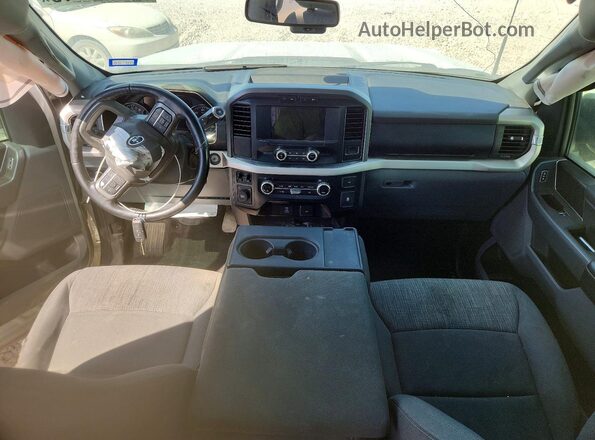 1FTFW1E51MFC09642 2021 FORD F150 White Вид панелі приладів