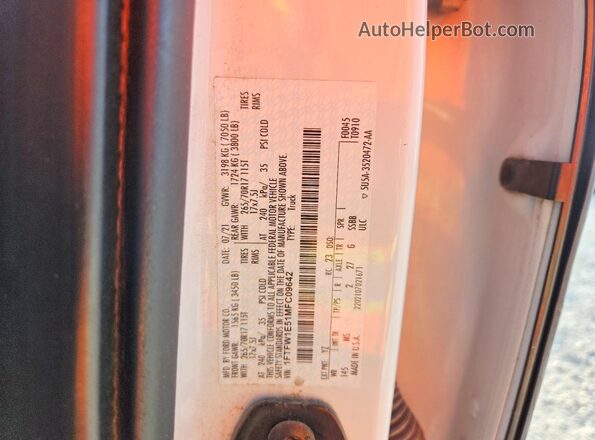 1FTFW1E51MFC09642 2021 FORD F150 White Вид підкапотного простору