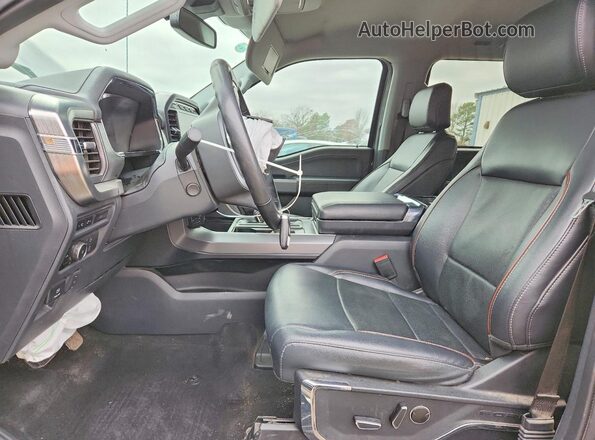 1FTFW1E51PFD23970 2023 FORD F150 Gray Front interior view