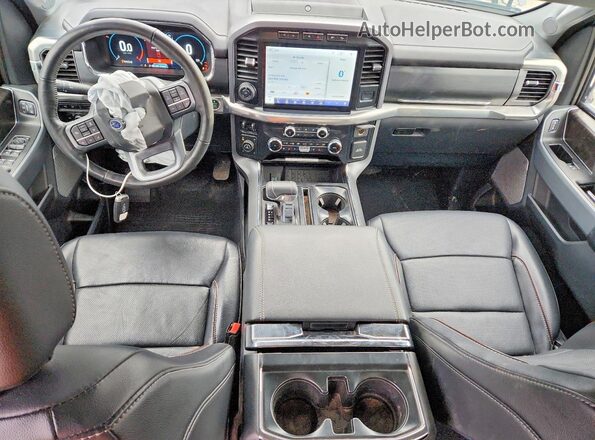 1FTFW1E51PFD23970 2023 FORD F150 Gray Dashboard view