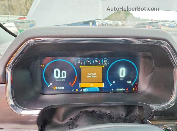 1FTFW1E51PFD23970 2023 FORD F150 Gray Instrument cluster view