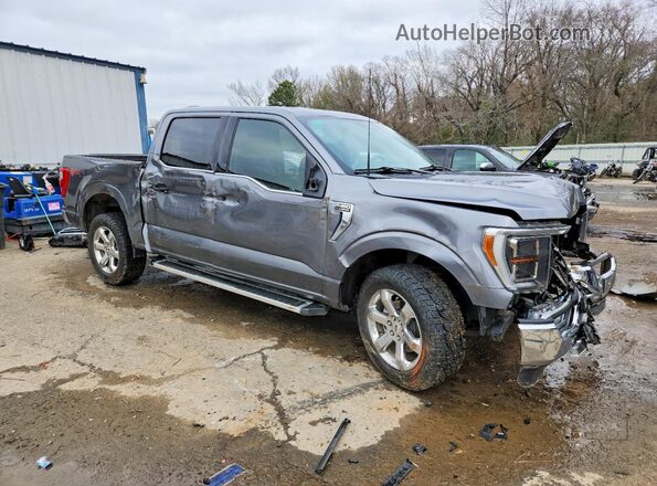 1FTFW1E51PFD23970 2023 FORD F150 Gray Front right