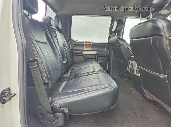 1FTFW1E54KFC35309 2019 FORD F150 White Rear seats view