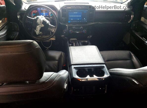 1FTFW1E54MFD11520 2021 FORD F150 Черный Вид панели приборов