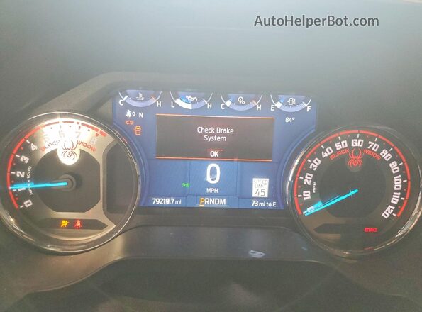 1FTFW1E54MFD11520 2021 FORD F150 Черный Вид щитка приборов