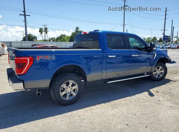 1FTFW1E54NFA96769 2022 FORD F150 Синий Задняя правая четверть