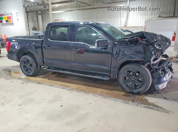 1FTFW1E55PFB36747 2023 FORD F150 Black Przód prawy