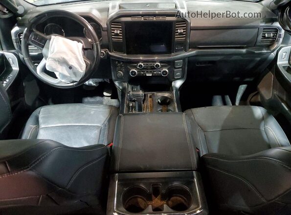 1FTFW1E55PFB36747 2023 FORD F150 Black Widok deski rozdzielczej