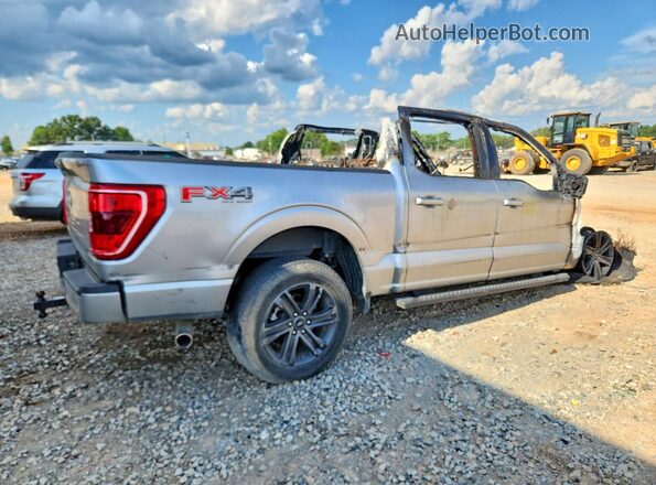 1FTFW1E57NFB09997 2022 FORD F150 Silver Tył prawy