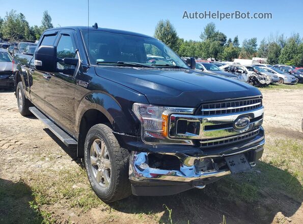 1FTFW1E58JKE10103 2018 FORD F150 Black Передня права чверть