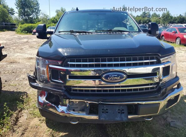 1FTFW1E58JKE10103 2018 FORD F150 Black Вид спереду