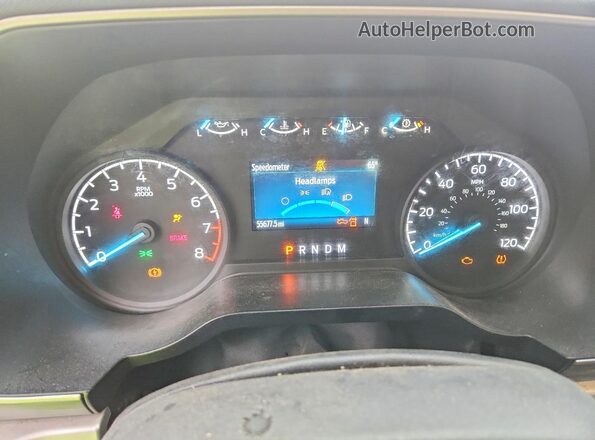 1FTFW1E5XMKE56732 2021 FORD F150 White Widok zestawu wskaźników