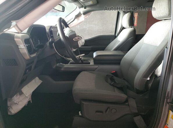 1FTFW1E80MFC61287 2021 FORD F150 Gray Widok wnętrza z przodu