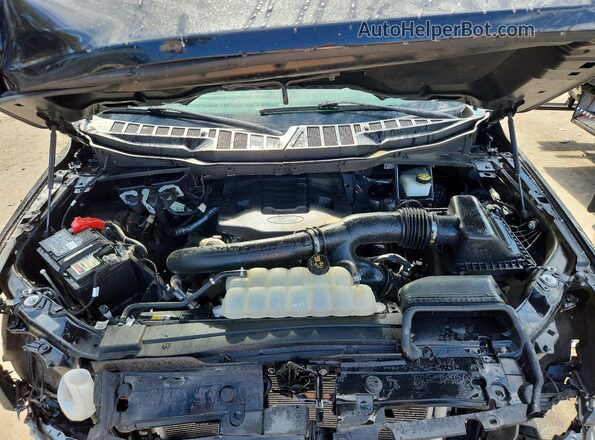 1FTFW1E80PFC47510 2023 FORD F150 Black Widok wnętrza z tyłu