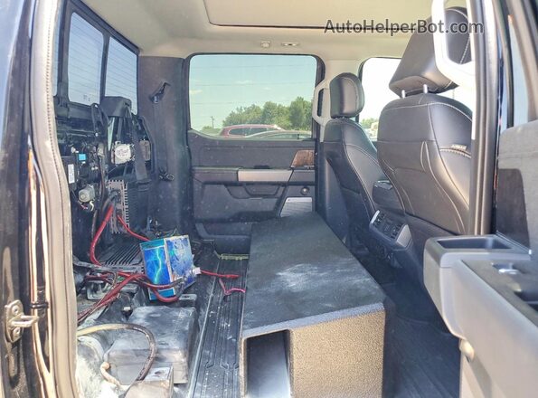 1FTFW1E82MFA69286 2021 FORD F150 Черный Вид задних сидений