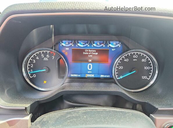 1FTFW1E82NFC07202 2022 FORD F150 Silver Вид щитка приладів