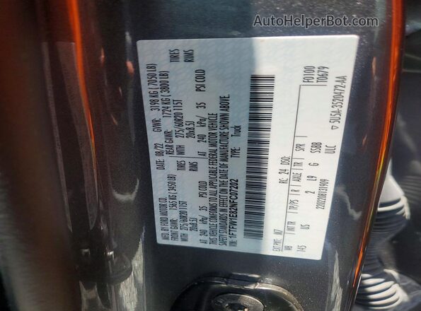 1FTFW1E82NFC07202 2022 FORD F150 Silver Вид підкапотного простору