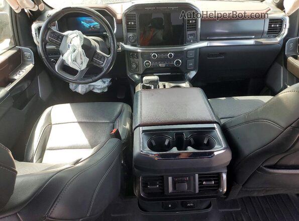 1FTFW1E84MFA88762 2021 FORD F150 Gray Առջևի վահանակի տեսք