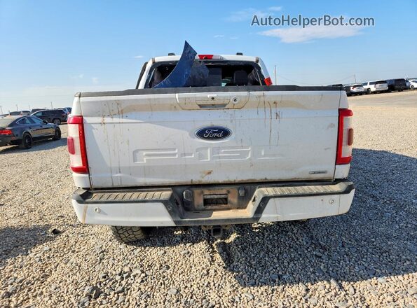 1FTFW1E84NKF20971 2022 FORD F150 White Հետևի տեսք