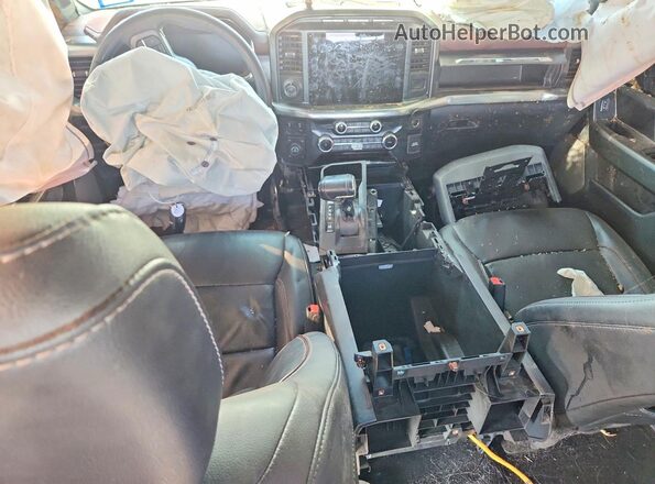 1FTFW1E84NKF20971 2022 FORD F150 White Առջևի վահանակի տեսք