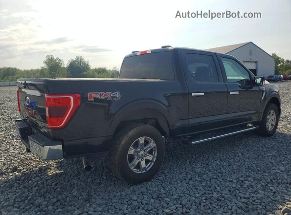 1FTFW1E85NFA23355 2022 FORD F150 Black Tył prawy