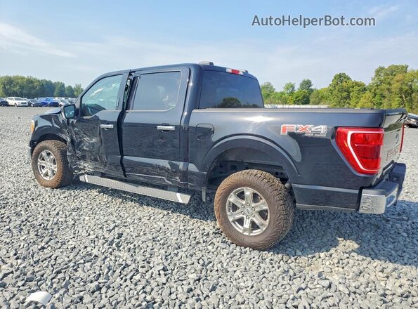 1FTFW1E85NFA23355 2022 FORD F150 Black Tył lewy