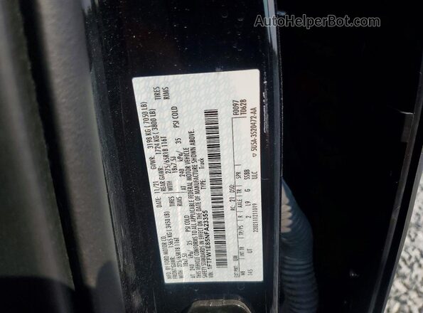 1FTFW1E85NFA23355 2022 FORD F150 Black Widok komory silnika
