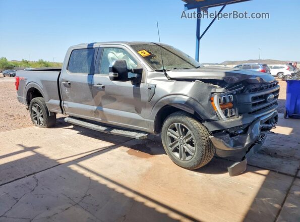 1FTFW1E85NKE59436 2022 FORD F150 Gray Delantero derecho