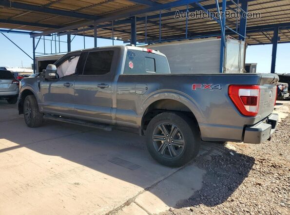 1FTFW1E85NKE59436 2022 FORD F150 Gray Trasero izquierdo