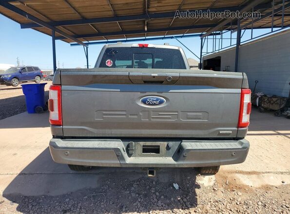 1FTFW1E85NKE59436 2022 FORD F150 Gray Vista trasera
