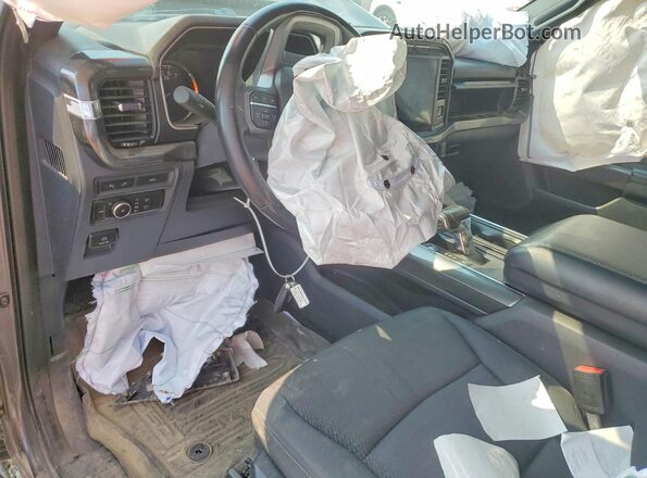 1FTFW1E89MKD99756 2021 FORD F150 Gray Dashboard view