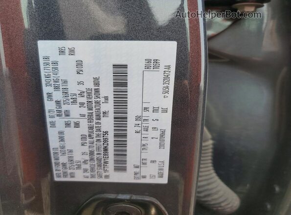 1FTFW1E89MKD99756 2021 FORD F150 Gray Engine compartment view